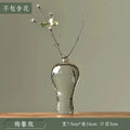 Axyaa Transparent Glass Zen Vase for Living Room Decor and Hydroponic Plants