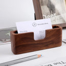 Axyaa Wooden Business Card Box for Office Desk and Front Desk Use