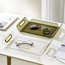 Axyaa Decorative Plastic Tray Serving Organizer Bread Box Home Decoration