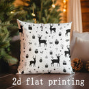 Axyaa Christmas Digital-Printed Cushion Cover for Home Decor