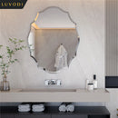 Axyaa Beveled Edge Frameless Wall Mirror for Home Decor - HD Art Design