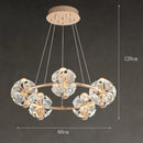 Axyaa LED Ceiling Lamp Chandelier for Modern Bedroom and Dining Room