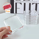Axyaa Nail Display Box & Storage Case for Fake Nails - Clear Acrylic Holder