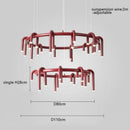 Axyaa Modern Minimalist Wine Red Bar Counter Pendant Light