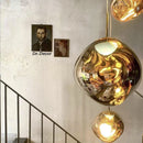 Axyaa Glass Lava LED Pendant Lights for Living Room - Modern Nordic Loft Ceiling Lamp