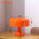 Axyaa Bauhaus Mushroom Lamp - Minimalist Decorative Lighting with E14 Base or Fixed LED