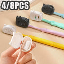 Axyaa Cat Toothbrush Head Covers - Set of 8