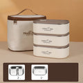 Axyaa 600ml Insulated Lunch Box Rectangular Food Storage Container Large Capacity