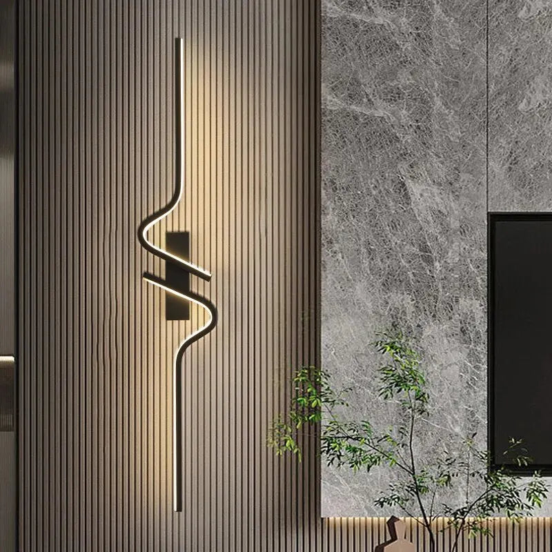 Axyaa Minimalist LED Wall Sconce for Bedroom Living Room TV Background