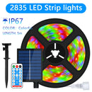 Axyaa Solar LED Strip Light: 8 Modes, Colorful Fairy Lights, Outdoor IP67 Waterproof