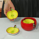 Axyaa Apple Shape Ceramic Seasoning Dish Set