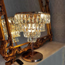 Axyaa Crystal Table Lamp 3000K E14 Bulb for Bedside Office Decoration