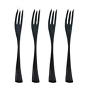 Axyaa Mirror Black Fish Fork Set - 18/10 Stainless Steel Cutlery Set
