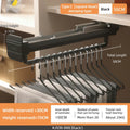 Axyaa Adjustable Telescopic Wardrobe Hanger | Extendable Clothes Rail Organizer