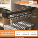 Axyaa Extendable Clothes Rail | Top Mount Wardrobe Hanger | Adjustable Trouser Organiser
