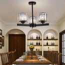 Axyaa Modern Luxury Black Gold Chandelier Pendant Lamp for Indoor Lighting