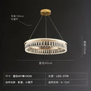 Axyaa Gold Metal Chandeliers Modern Luxury Crystal LED Hanging Lamps