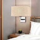 Axyaa Silver Metal Wall Sconce Spotlights with Switch – Modern Indoor Lighting Fixtures