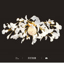 Axyaa Ginkgo Leaf Acrylic & Metal LED Ceiling Chandelier for Modern Home Decor