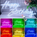 Axyaa Big Happy Birthday Neon Lights Decoration Neon Sign Party Favors