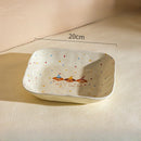 Axyaa Polka Dot Dog Snack Dish Set - Cute and Stylish Home Kitchenware