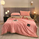 Axyaa Winter Thicken Flannel Sofa Blanket, Double-Sided Warmth for Living Room