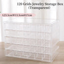 Axyaa Jewelry Box Organizer with Grids for Earring, Ring, Necklace, Bracelets