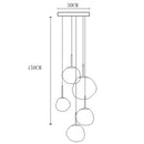 Axyaa Modern Stairway & Living Room Chandeliers - Indoor Lighting Fixtures
