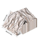 30x30cm Sxp Self-Adhesive Tile Stickers by Axyaa: Marble Pattern, Aluminum Foil, Easy Peel & Stick