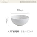 Axyaa Pure White Ceramic Bowl Set for High-End Dining Experience