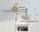 Axyaa LED Wall Sconce Light Rotate Pull Chain Switch Wood Base Bedside Lamp