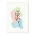 Axyaa Human Anatomy Skeleton Canvas Wall Art for Medical Office Decor