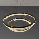 Axyaa Modern Minimalist Salon LED Chandelier for Bedroom, Living Room, Dining