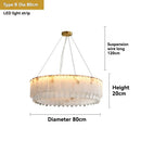 Axyaa Marble Crystal Pendant Light for Modern Luxury Bedroom, Villa, and Living Room
