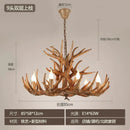 Axyaa Deer Horn Chandelier for Retro Living Room Decor