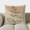 Axyaa Leaf Pattern Throw Pillow Cover for Sofa, Bedroom, Car – Abstract Design