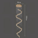 Axyaa Crystal Glass Ball Chandelier for Home Decor