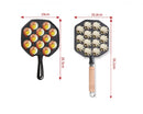 Axya Cast Iron Ball Maker Pan - Breakfast Pot Gas Cooker Grill Maker