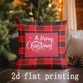 Axyaa Snowman Pattern Pillow Covers for Sofa, Bedroom, Car - Festive Cushion Cover