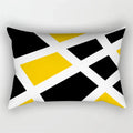 Yellow Geometric Cushion 30x50 Pillowcase for Living Room Sofa and Bed - Axyaa Home