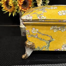 Axyaa Ceramic Flower Tissue Box, Coffee Table Decor, Elegant High-End Storage Solution