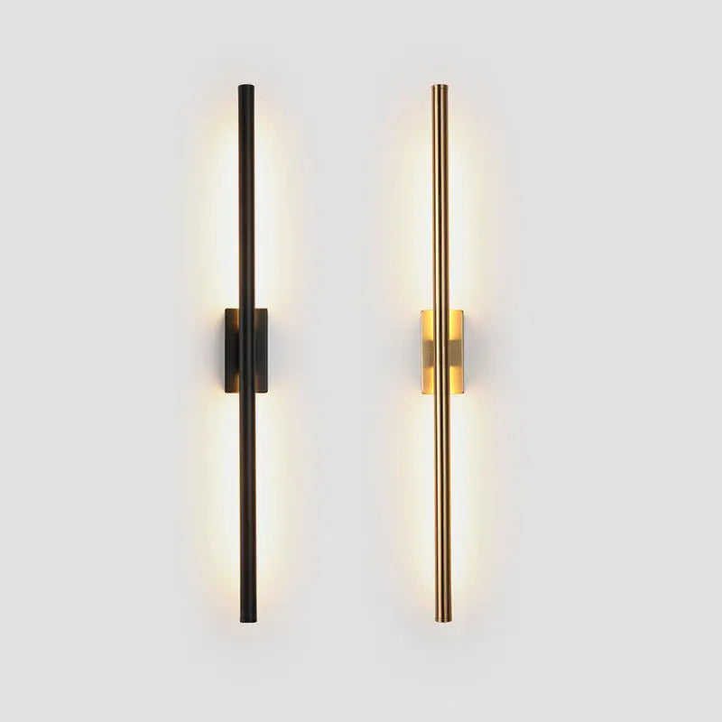 Axyaa Brass Gold LED Sconce Wall Lamp for Home Hotel Bedroom Modern Nordic Style