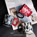 Axyaa Ceramic Tulip Garden Couple Mug Set