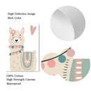 Axyaa Rainbow Alpaca Cactus Heart Wall Art Prints for Kids Room