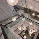 Axyaa Nordic Stair Chandelier Pendant Lights Ceiling Light for Living Room Bedroom and Dining Room