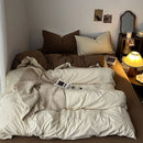 Axyaa Retro Four Piece Bedding Set with Duvet Cover and Bed Sheet