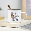 Teacher Enamel Mug by Axyaa - Creative School Water Cup - Perfect Teachers Day Gift