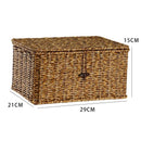 Axyaa Rattan Laundry Basket with Lid - Plus Size Home Organizer for Wardrobe