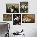 Axyaa Classical Flowers Canvas Prints Wall Art Home Decor