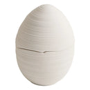 Axyaa Egg-shaped Ceramic Steamed Egg Bowl - Small Stew Cup for One Person